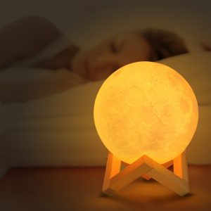 3D Print Moon Lamp LED Night Light for Home Christmas Decoration