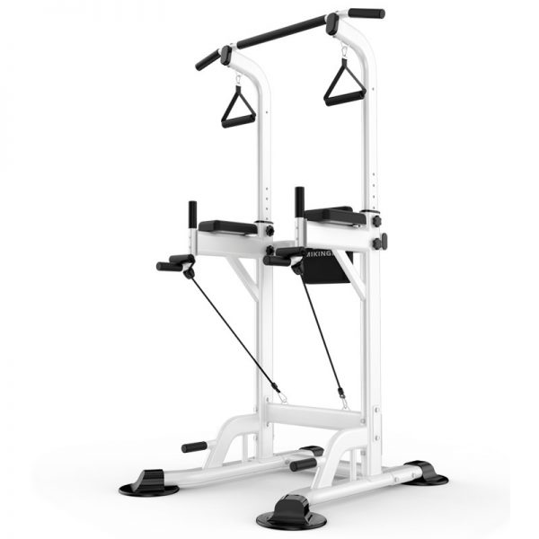 MIKING 045 Multifunction Power Tower Adjustable Horizontal Bar Pull-ups Dip Stands Pull Up Bar Gym Strength Training Fitness Equipment for Adult Kids