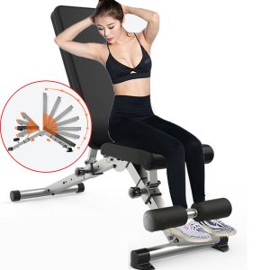 Multifunctional Foldable Dumbbell Bench 7 Gear Backrest Sit Up AB Abdominal Fitness Bench Weightlifting Training Equipment