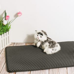 Double-Layer Cat Litter Box Mat Trapper EVA Pad Pet Foam Rubber Rug Pet Mat