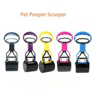 Pet Dog Portable Pooper Scooper Plastic Convenience Picker Excreta Cleaner Tool 5 Colors