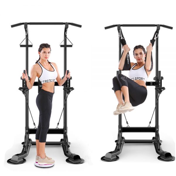 MIKING 045 Multifunction Power Tower Adjustable Horizontal Bar Pull-ups Dip Stands Pull Up Bar Gym Strength Training Fitness Equipment for Adult Kids