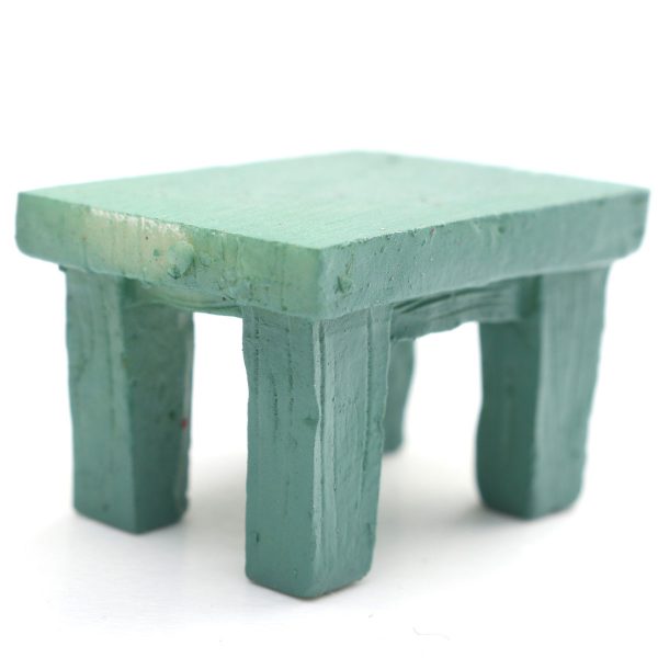 Mini Resin Stool Chair Desk Figurine Micro Landscape Ornament Gardening Decoration DIY Bonsai Craft