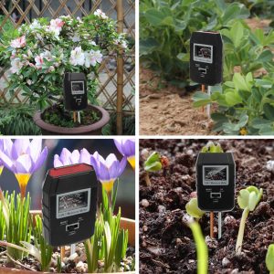 3 IN 1 Digital Soil Moisture Sunlight PH Meter Tester for Plants Flowers Acidity Moisture Measurement Garden Tools