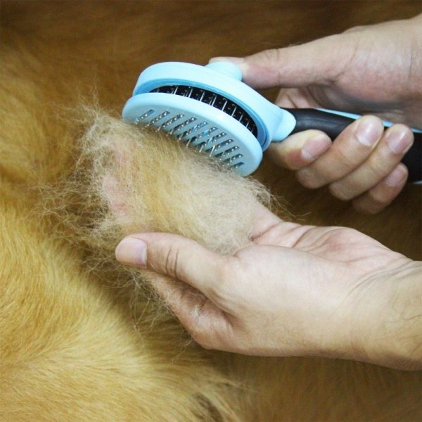 Dog Cat Comb Shedding Tool Brush Comb Rake Pet Fur Grooming Quick Clean Hair