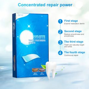 14Pcs/7Pair 3D Gel Teeth Whitening Strips White Tooth Dental Kit Oral Hygiene Care Strip for False Teeth Veneers Dentist Seks