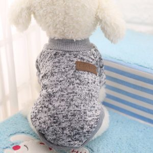 Dog Clothes Soft Dog Clothes Warm Puppy Outfit Pet Jacket Coat Soft Sweater Clothing For Small Dogs Puppy
