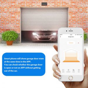 Bakeey WIFI Garage Door Controller Voice Remote Control Smart Garage Controller Compatible with Amazon Alexa Speakers Tuya Smart Life APP