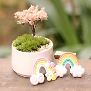Micro Landscape Decorations Mini Rainbow Garden Landscaping