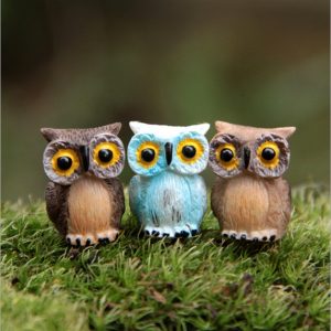 Micro Landscape Decor Resin Mini Owl Garden DIY Ornament