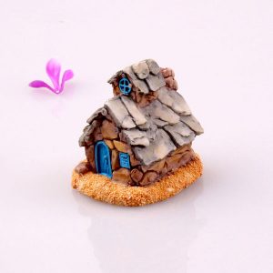 Resin Stone House Micro Landscape Decorations Garden DIY Decor