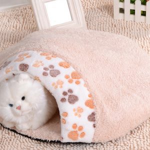 Lovely Warm Cat House Soft Kitten Sleeping Bag Cute Cat Bed Cave