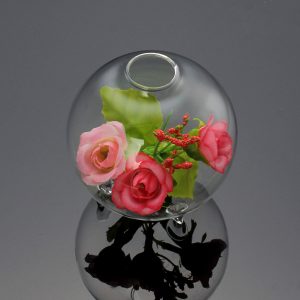 Hydroponic Plants Hanging Ball Shape Glass Vase Home Garden Decor