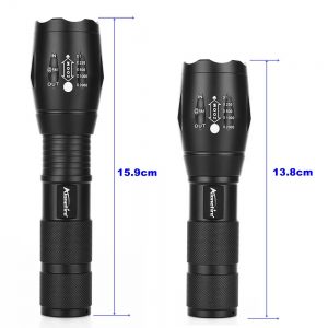 Alonefire G700-N T6 2000LM 5Modes Zoomable Red& Green & White Light LED Flashlight Signal Light