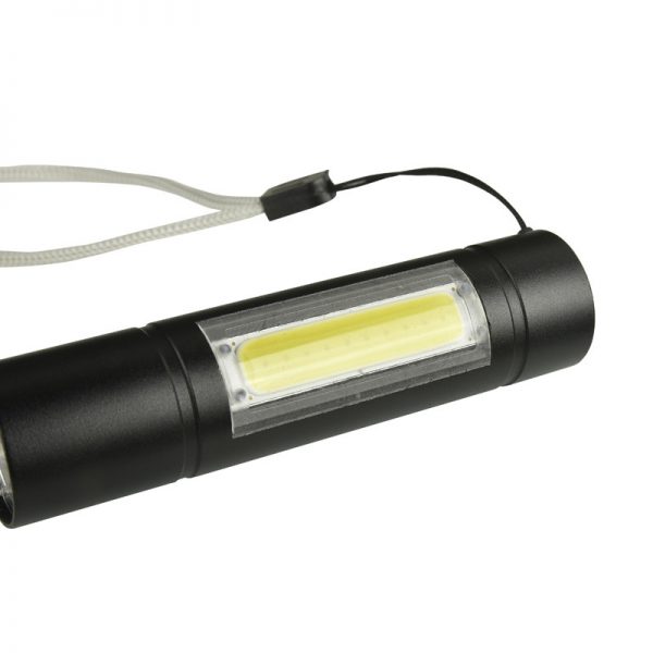 5pcs XANES 1518 XPE+COB 2Lights 1000Lumens 3Modes USB Rechargeable Brightness EDC LED Flashlight Suit