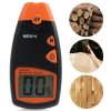 MD814 Digital Wood Moisture Portable Meter 4 Spare Sensor Pins with Digital LCD Display Testing Tool