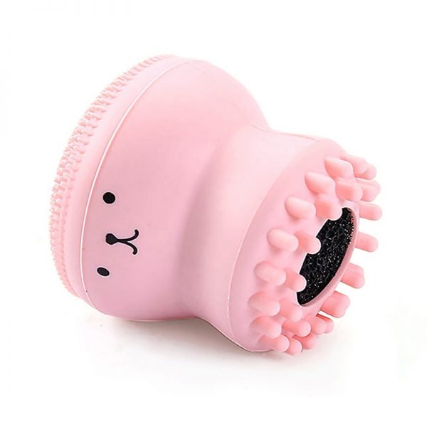 Silicone Cleansing Brush Cartoon Pink Jellyfish Octopus Wash Brush Clean Face