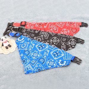 Dog Webbing Collar Saliva Towel