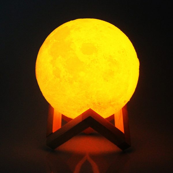 3D Print Moon Lamp LED Night Light for Home Christmas Decoration