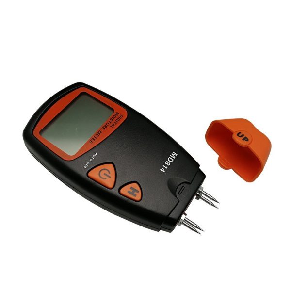 MD814 Digital Wood Moisture Portable Meter 4 Spare Sensor Pins with Digital LCD Display Testing Tool