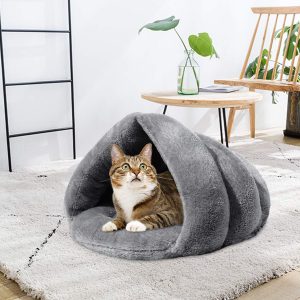 Pet Bed Puppy Cushion House Cave Cat Sleep Bag Soft Warm Kennel Mat Blanket