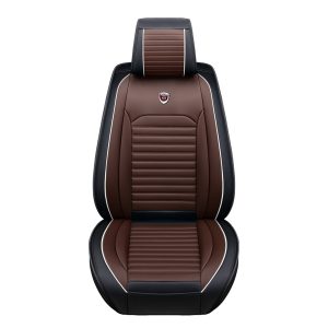 Universal Full Car Front Seat Mat Covers PU Leather Breathable Cushion Pad Set