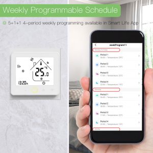 Moeshouse ZB Smart Thermostat Temperature Controller Hub Required Water/Electric floor Heating Water/Gas Boiler with Alexa Google Home