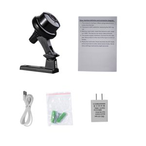 ESCAM Button Q6 Mini 1080P IP Night VIsion WiFi Camera Support to 128GB Card Motion Detect Audio