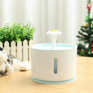 2.4L Automatic Cat Water Fountain LED Electric Mute Water Feeder USB Dog Pet Drinker Bowl Pet Drinking Dispenser for Cat Dog