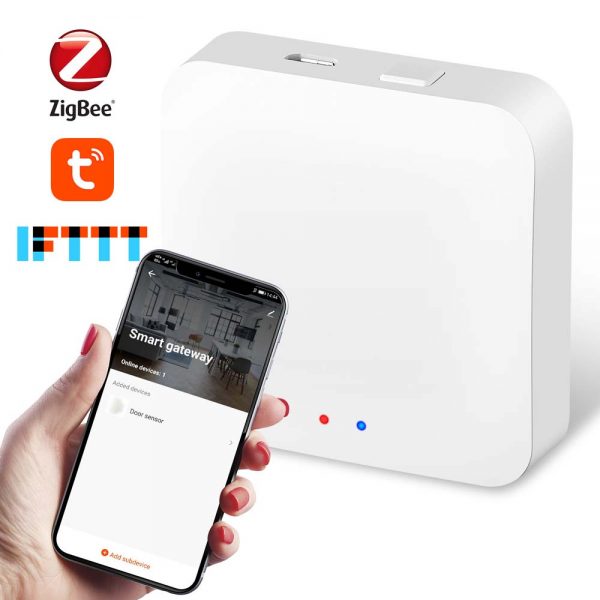 Tuya ZigBee3.0 Bridge Wireless Smart Home Mini Gateway Hub APP Remote Control Supports Alexa Google Home