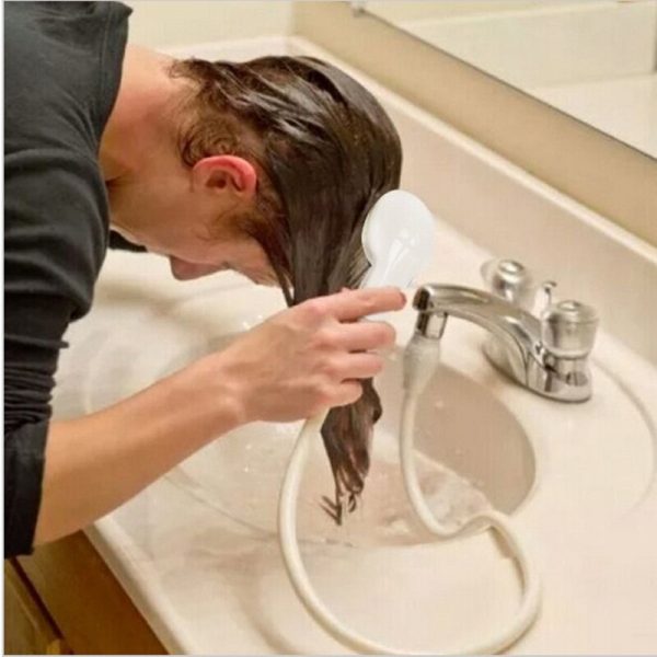 Dog Shower Head Spray Drains Strainer Pet Bath Hose Sink Washing Hair Pet Hairdresser Hair Wash Pet Push Saving Shower