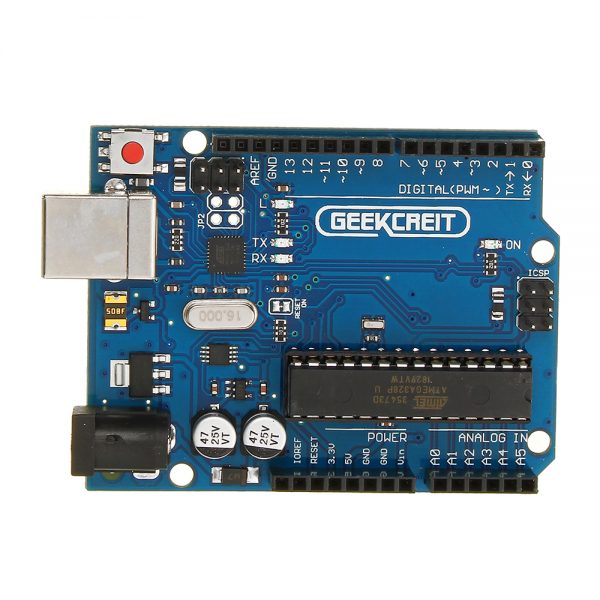 Geekcreit UNO R3 ATmega16U2 AVR Development Module Board Without USB Cable Geekcreit for Arduino - products that work with official Arduino boards