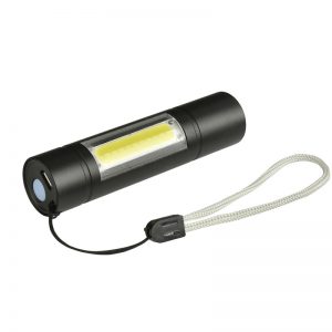 XANES 1518 XPE+COB 2Lights 1000Lumens 3Modes USB Rechargeable Brightness EDC LED Flashlight Suit