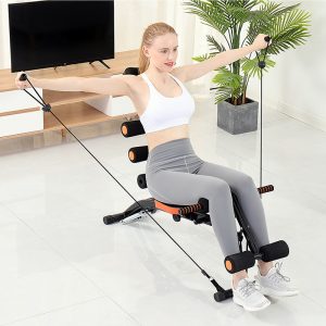 Fitness Sit Up Benches Abdominal Muscle Exercise Machine Pull Rope Workout Outdoor Gym Home