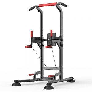 XMUND XD-PT1 Multifunctional Pull Up Dip Station Power Tower Traction Horizontal Bar Strength Training Fitness Exercise Home Gym