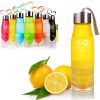 650ml Water Bottle plastic Fruit infusion Kids Drink Outdoor Sports bottle Juice lemon Portable Kettle