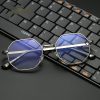 Anti-Blue Ray Polygon Eyeglasses Retro Thick Edge Optical