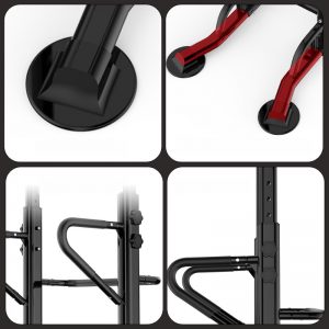 MIKING 4001D Multifunction Power Tower Adjustable Single Paraller Bar Horizontal Bar Pull-ups Dip Stands Gym Strength Training Fitness Equipment