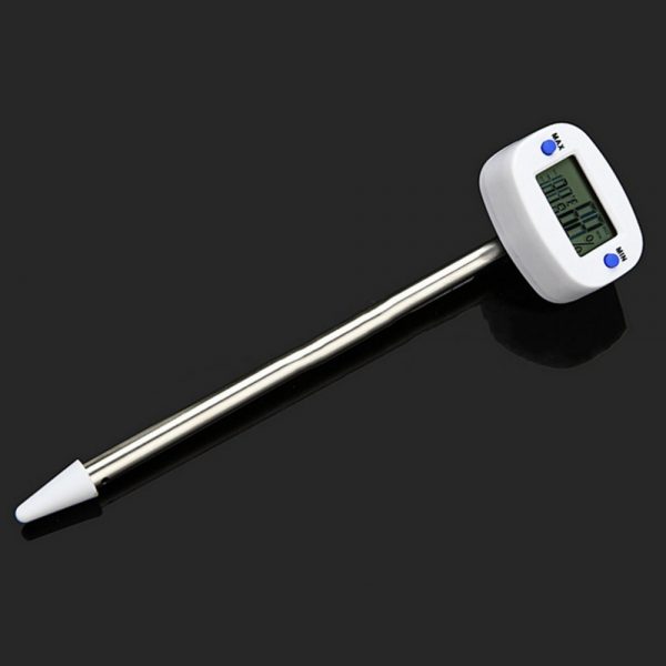 TA290 Soil Tester Thermometer Hydrometer Memory Function Digital LCD Display Temperature Humidity Meter With Probe