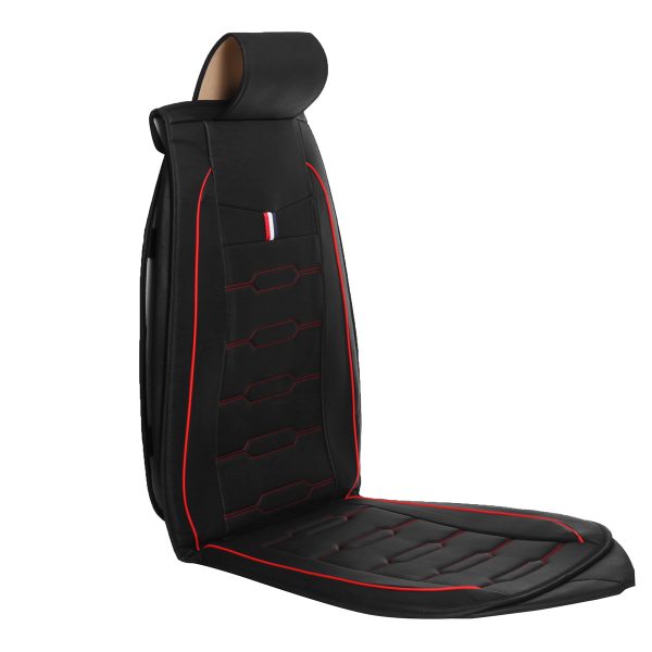 PU Leather Front Car Seat Cover Cushion Protector for 5-Seats Sedan SUV Van
