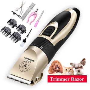 Pet Dog Clipper Grooming Trimmer Hair Professional Scissors Electric Shaver Kit