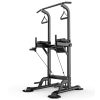 MIKING 045 Multifunction Power Tower Adjustable Horizontal Bar Pull-ups Dip Stands Pull Up Bar Gym Strength Training Fitness Equipment for Adult Kids