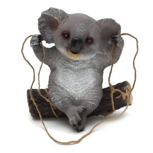 Garden Home Decorations Koala Swing Animals Ornaments Yard Statues