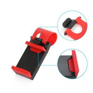 Universal Car Steering Wheel Clip Mount Holder for iPhone 8 7 7Plus 6 6s Samsung Xiaomi Huawei Mobile Phone GPS